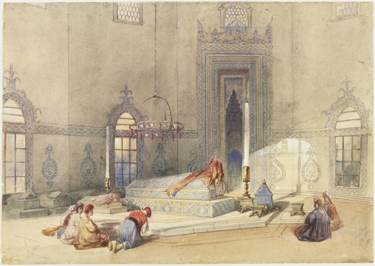 Çelebi Sultan Mehmed'in sandukası (Thomas Allom 1804-1872)
