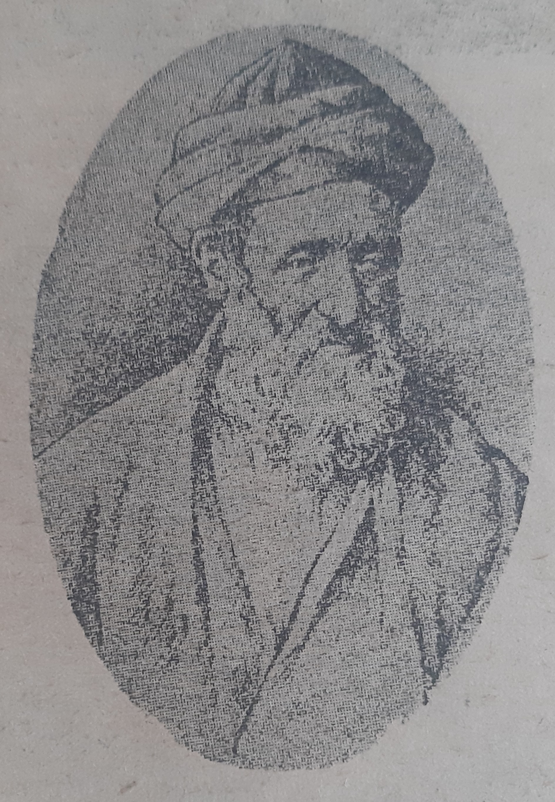 A picture of Nasreddin Hodja drawn by the painter Halid Bey