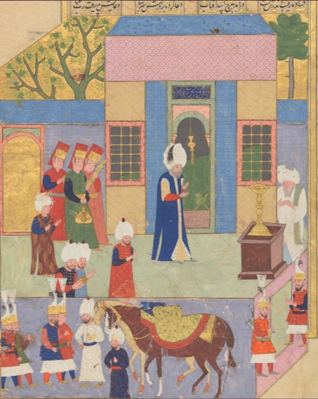 Kanuni Sultan Süleyman Eyüp Sultan'ı ziyaret ediyor