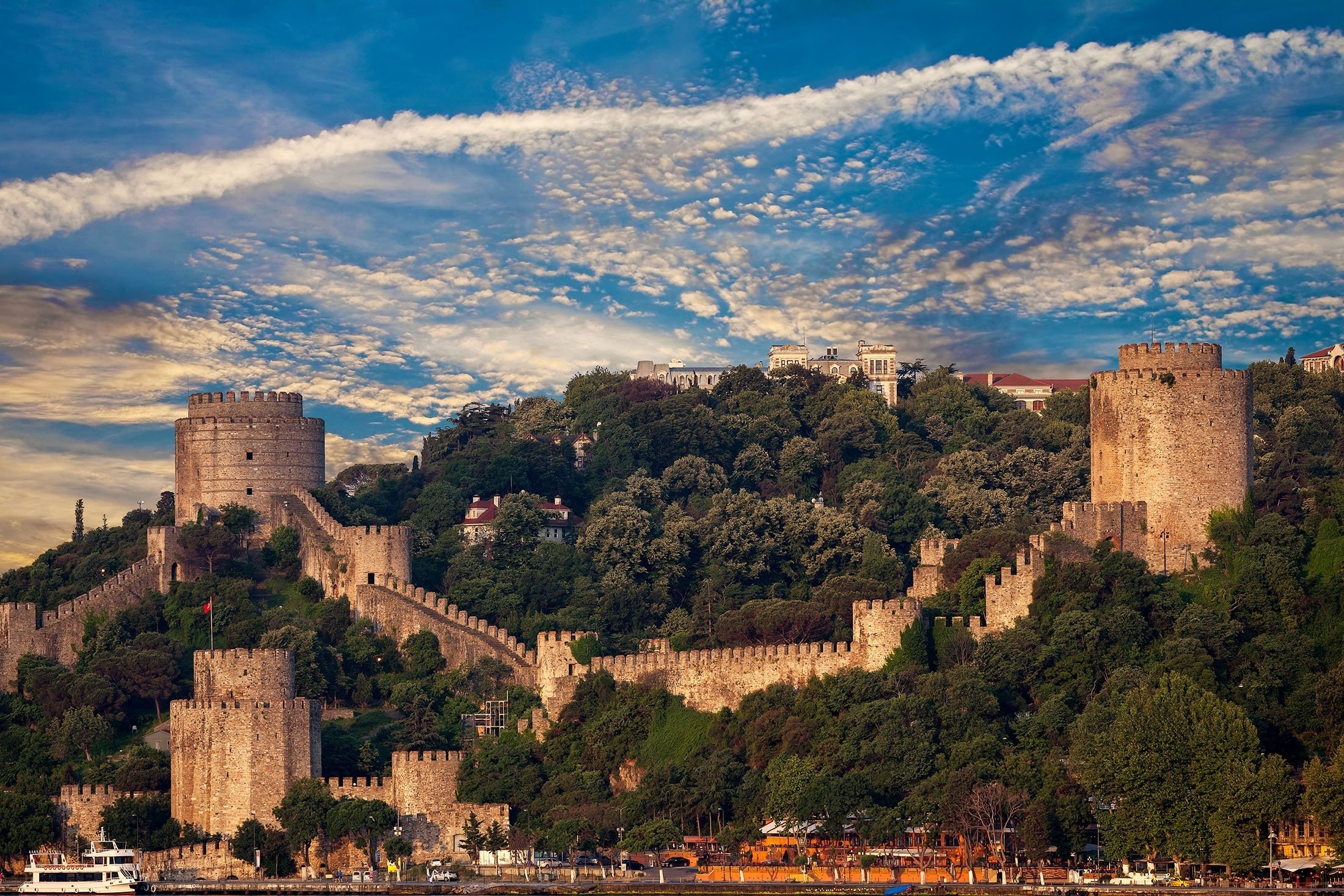 The historical Rumelihisarı constructed by Ottoman Sultan Mehmed II, in Istanbul, Turkey.