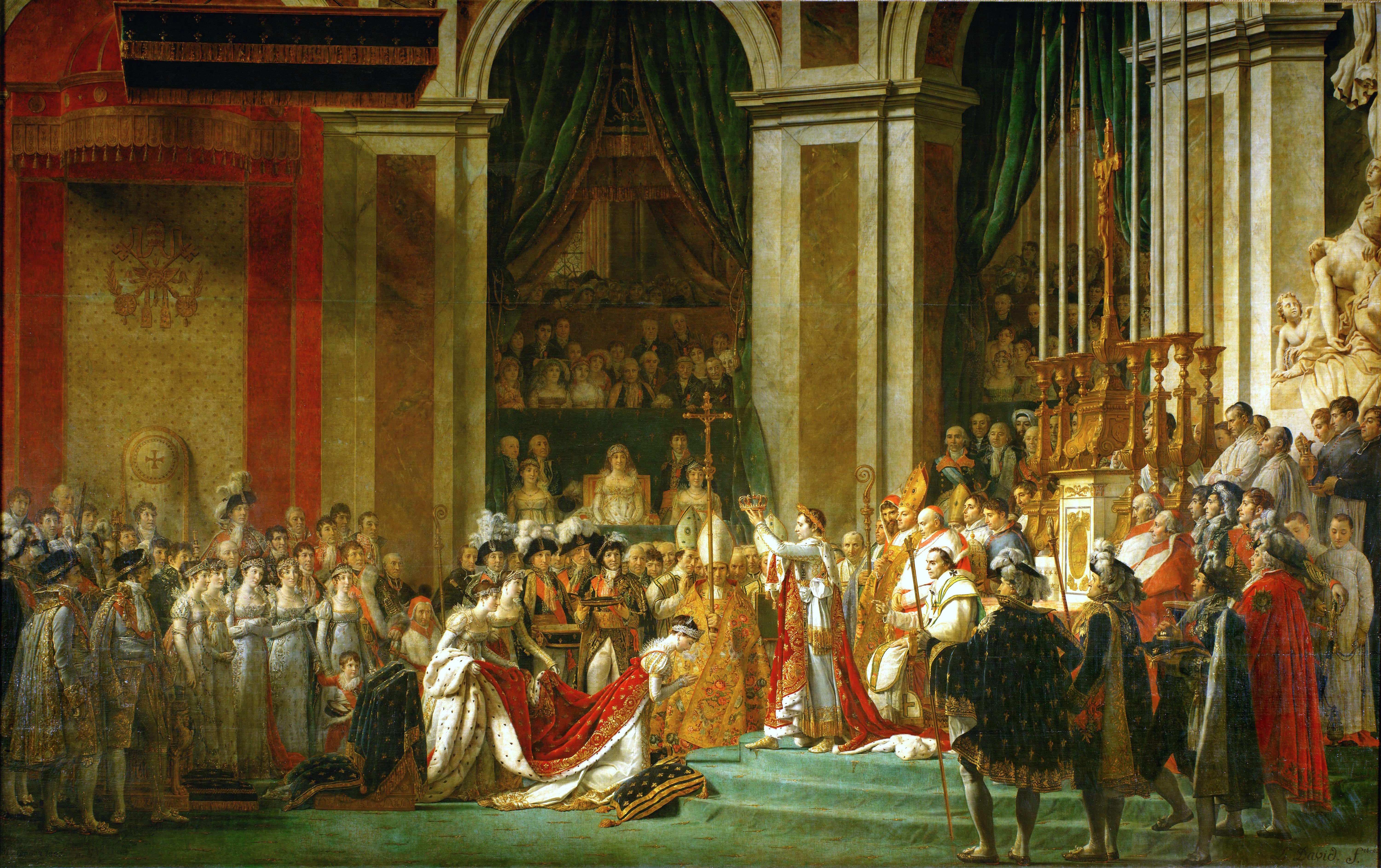 Napolyon'un taç giyme Merasimi - Tablo: Jacques Louis David