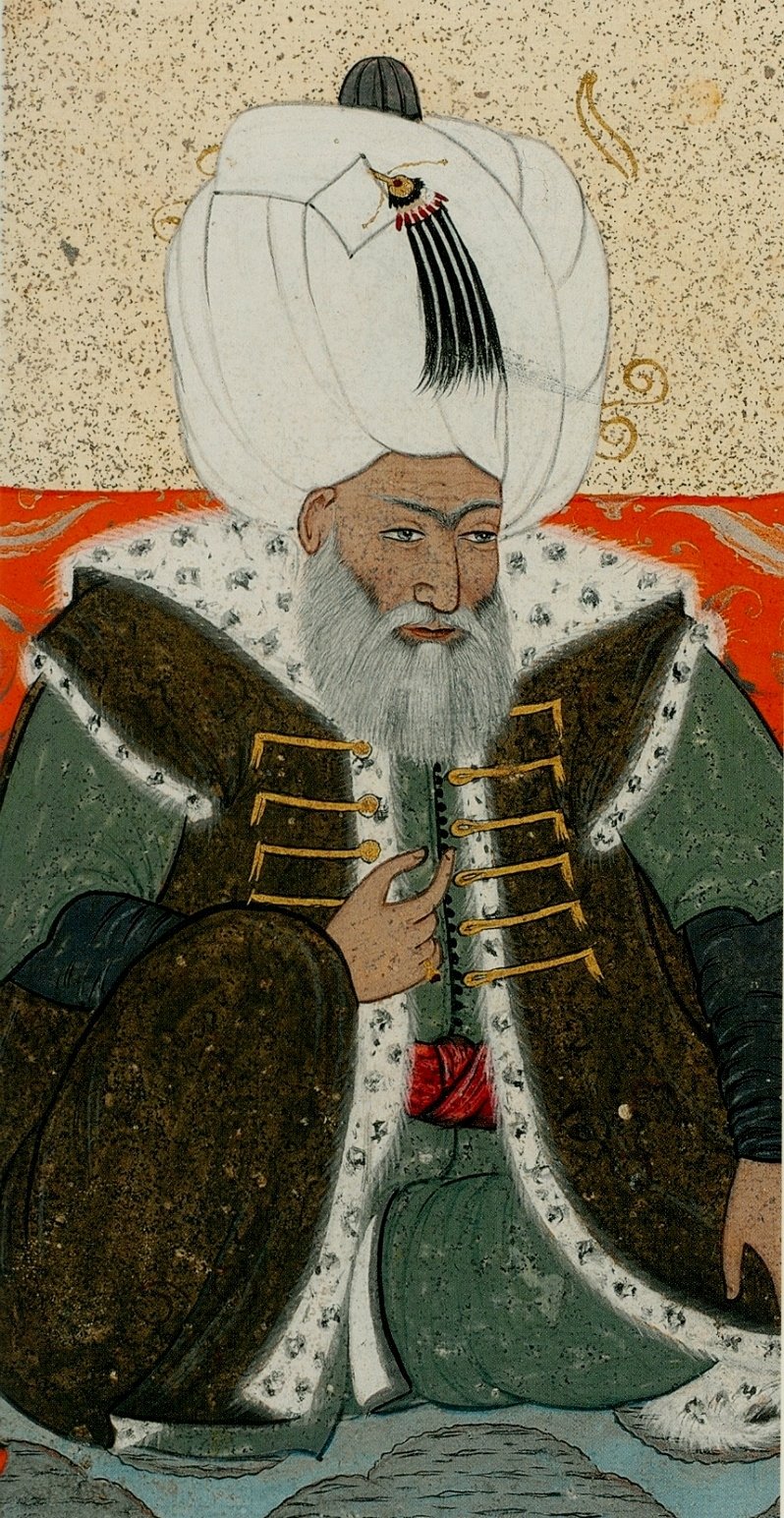 A miniature of Sultan Bayezid II by Ottoman court painter Levni Abdülcelil Çelebi.