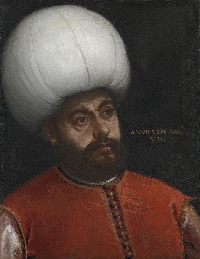 A portrait of Sultan Murad II by Paolo Veronese.
