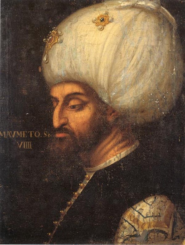 A portrait of Sultan Mehmed II by Paolo Veronese.