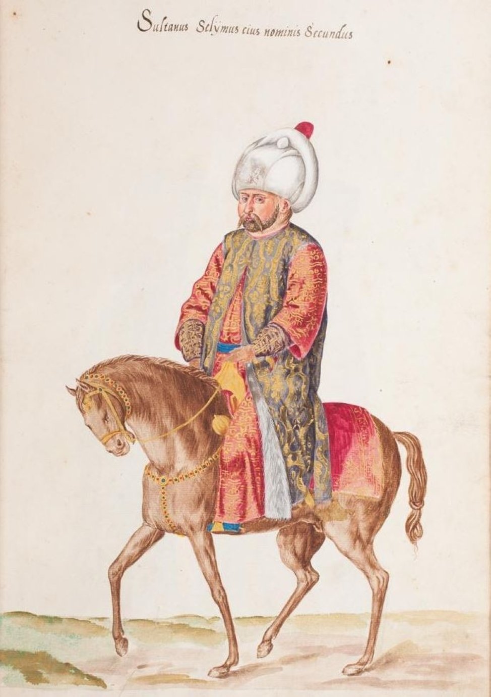 A portrait of Sultan Selim II by Lambert de Vos.