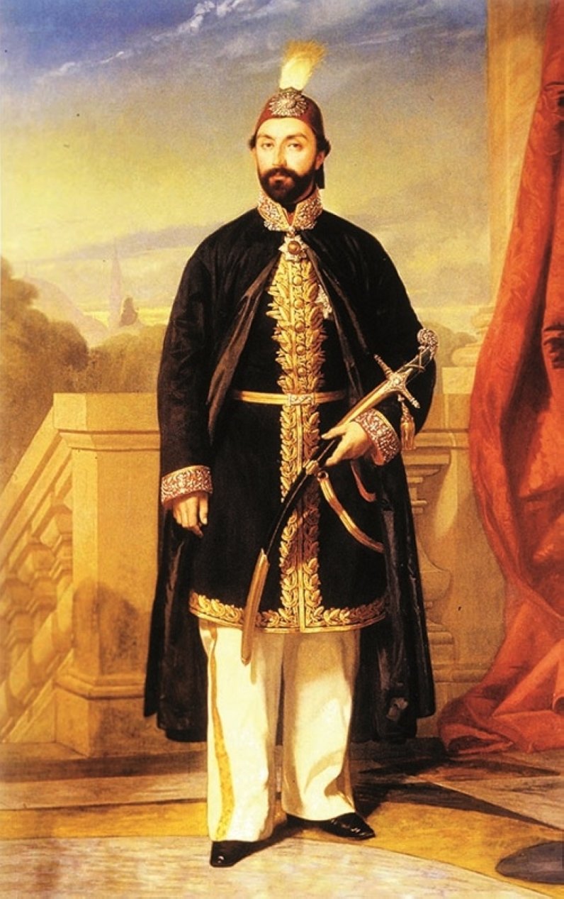 A portrait of Sultan Abdülmecid I.