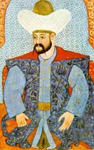 An Ottoman miniature painting depicting Murad I. 