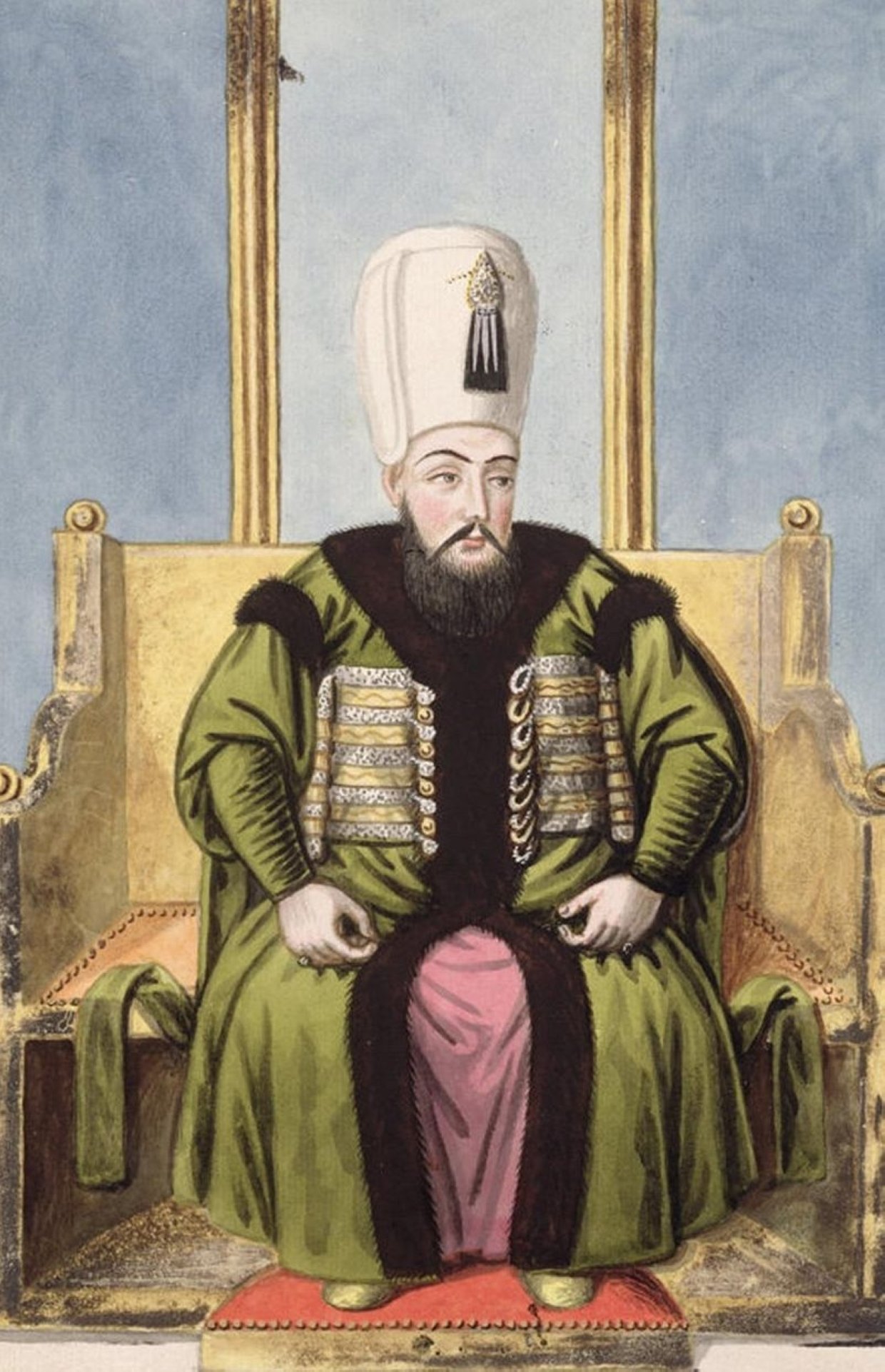 A portrait of Sultan Ahmed I.