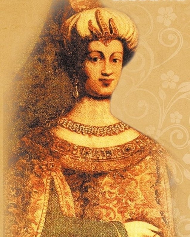 A portrait of Kösem Sultan.