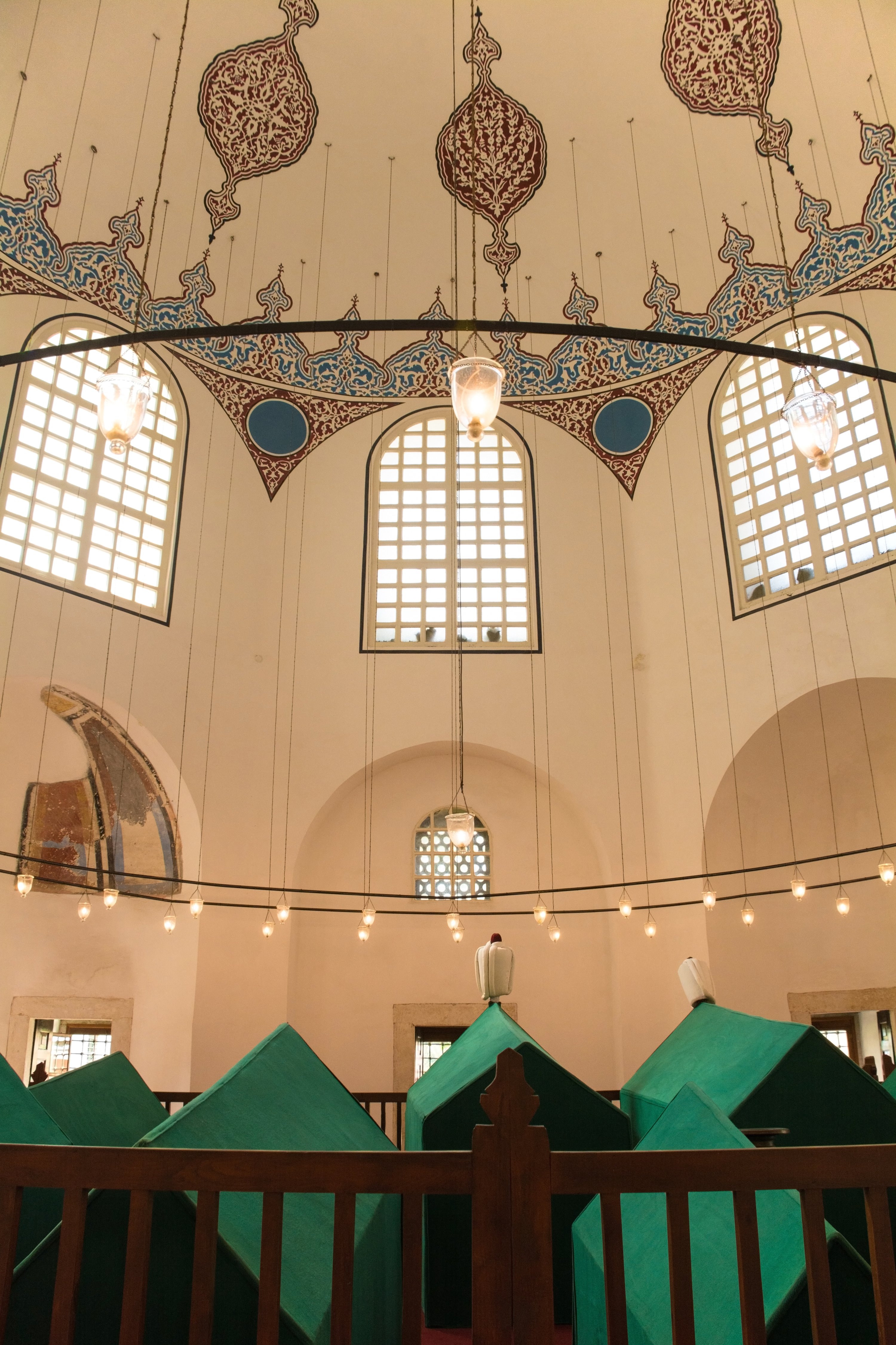 The tombs of Sultan Mustafa I and Sultan Ibrahim I, in the courtyard of the Hagia Sophia Grand Mosque, Istanbul, Turkey, Sept. 5, 2019.