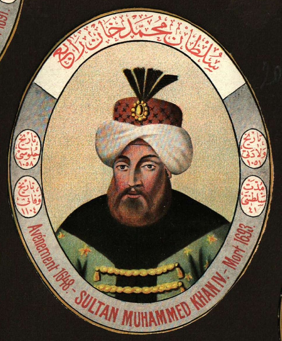 A portrait of Sultan Mehmed IV.