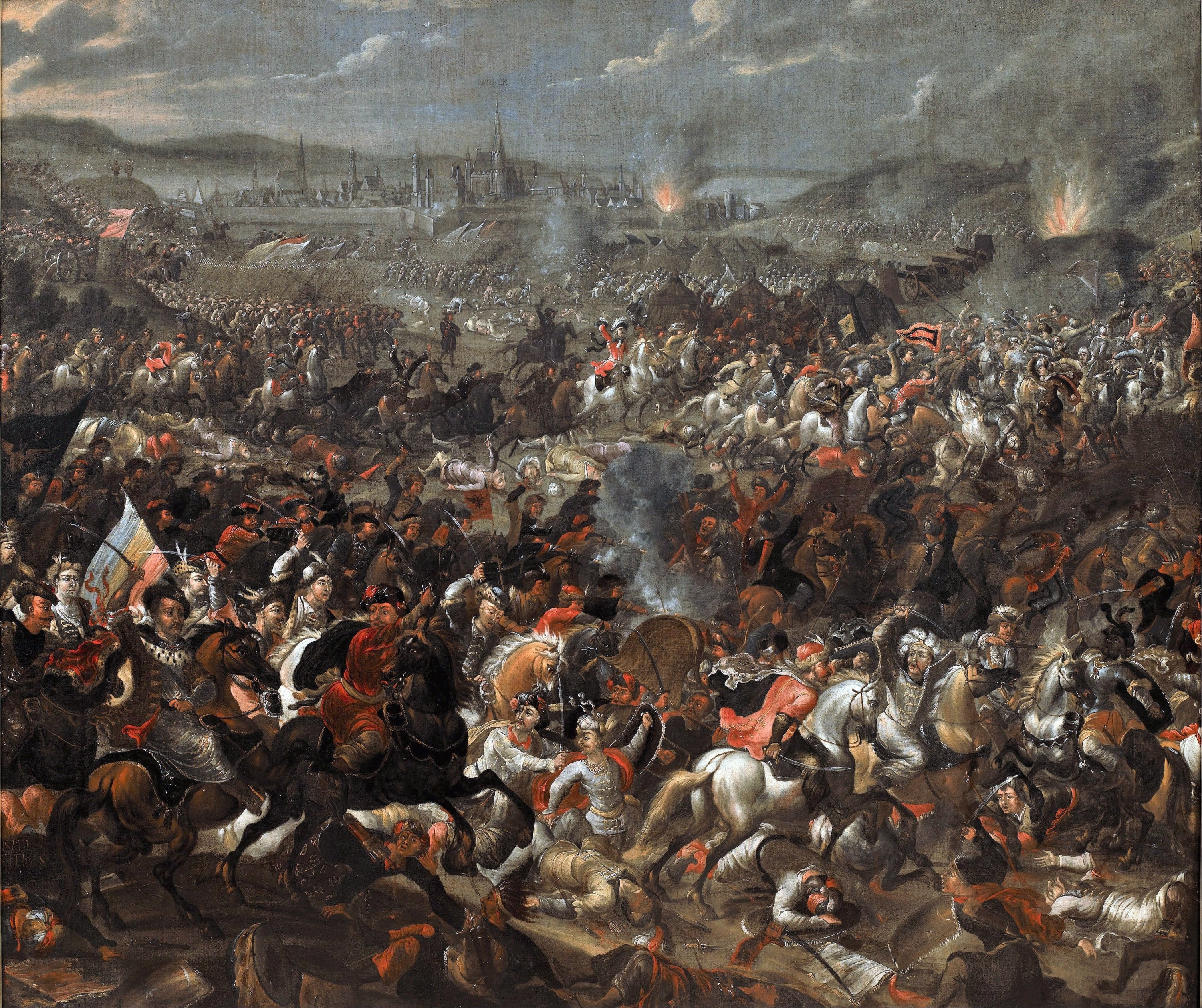 A depiction of the Battle of Vienna.