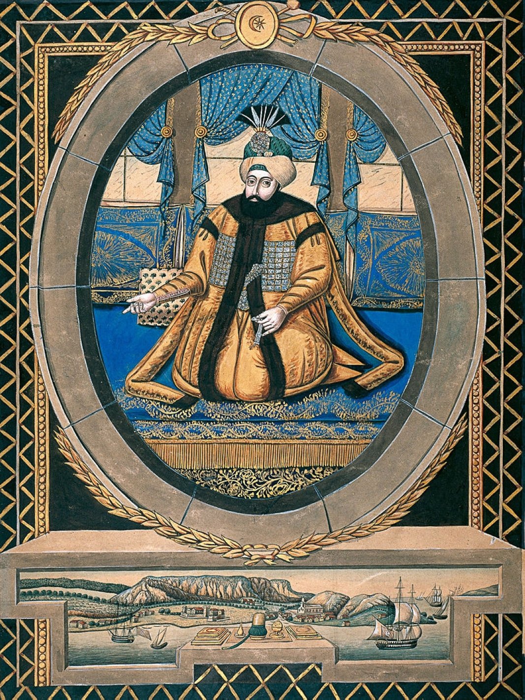 A portrait of Sultan Selim III. 