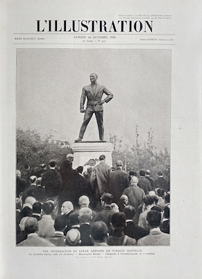 Sarayburnu Heykeli dünya matbuatında - 3 Ekim 1926 L'Illustration