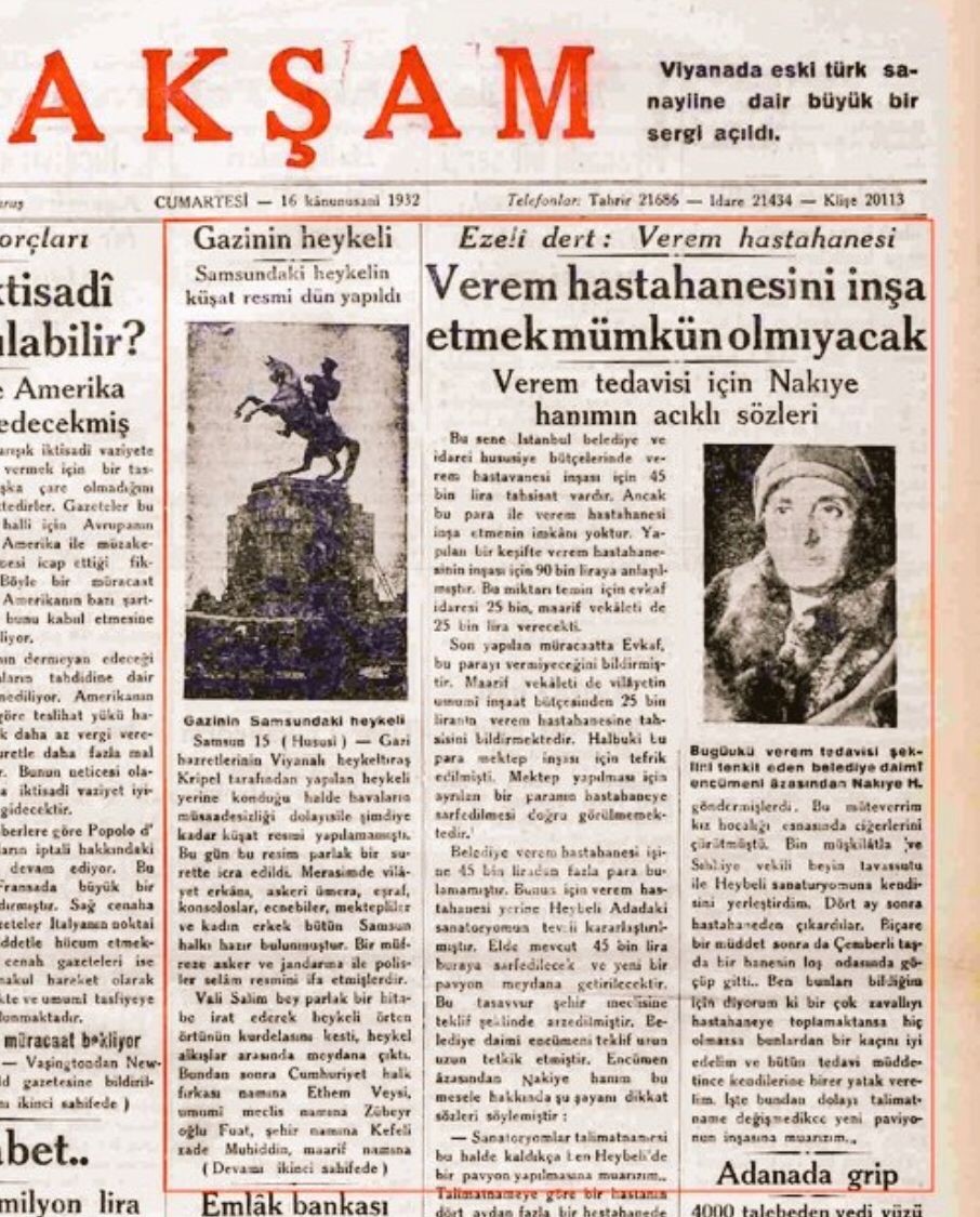 Heykele para var, hastaneye para yok