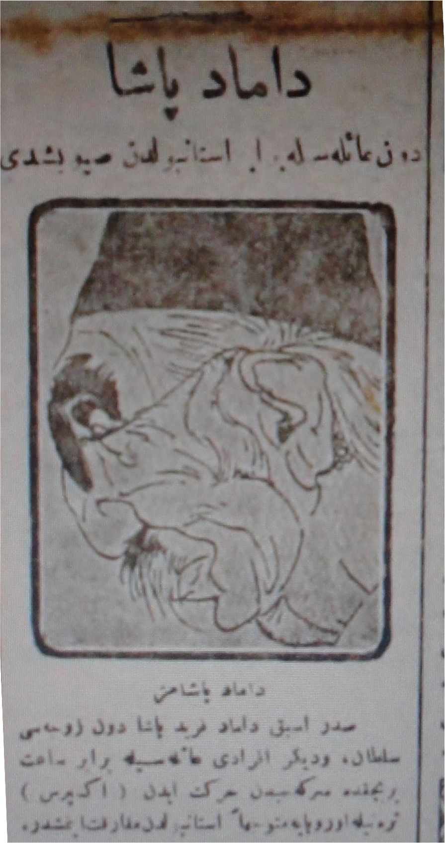 Damad Paşa sıvıştı başlıklı gazete haberi Tercümanı Hakikat 22 Eylül 1922