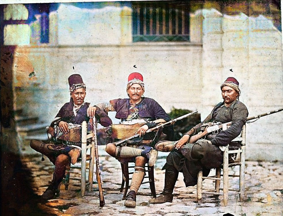 Üç eşkıya bir arada Yörük Osman, Cirit Mehmed, Dadıcı Musa