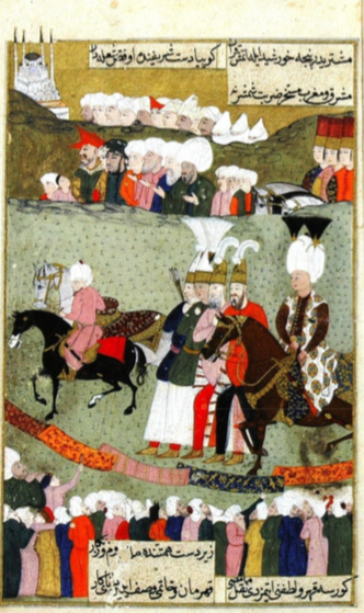 Sultan Ahmedin Edirneye gidişi - Nakşinin minyatürü