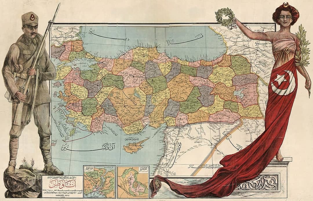 Türkiye vilayetler haritası 1923