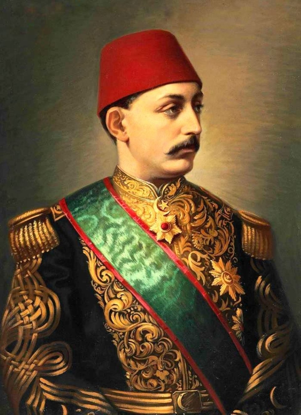 A portrait of Sultan Murad V.