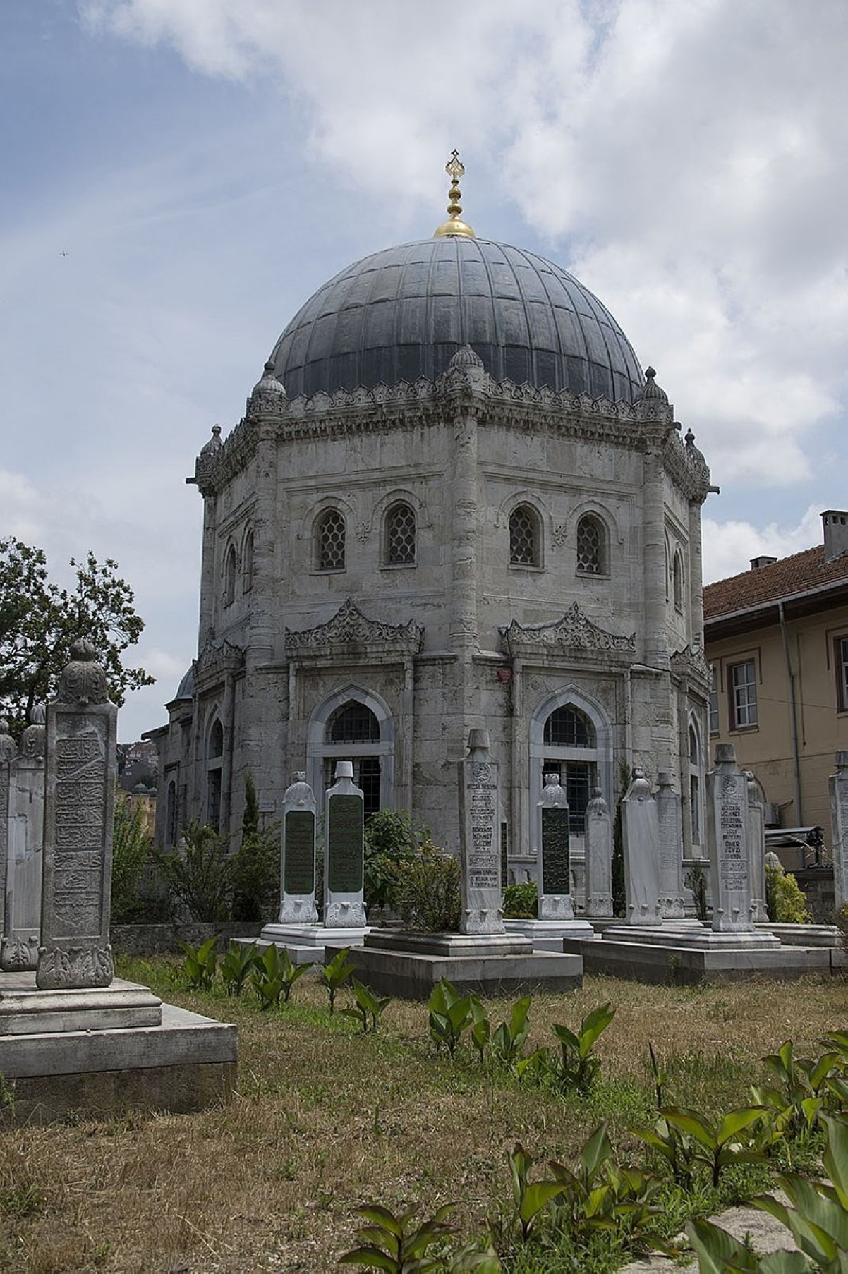 The tomb of Sultan Mehmed V.