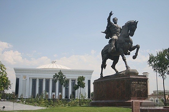 The statue of Emir Timur in Tashkent