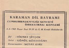 Karaman dil bayramı faaliyetlerinden