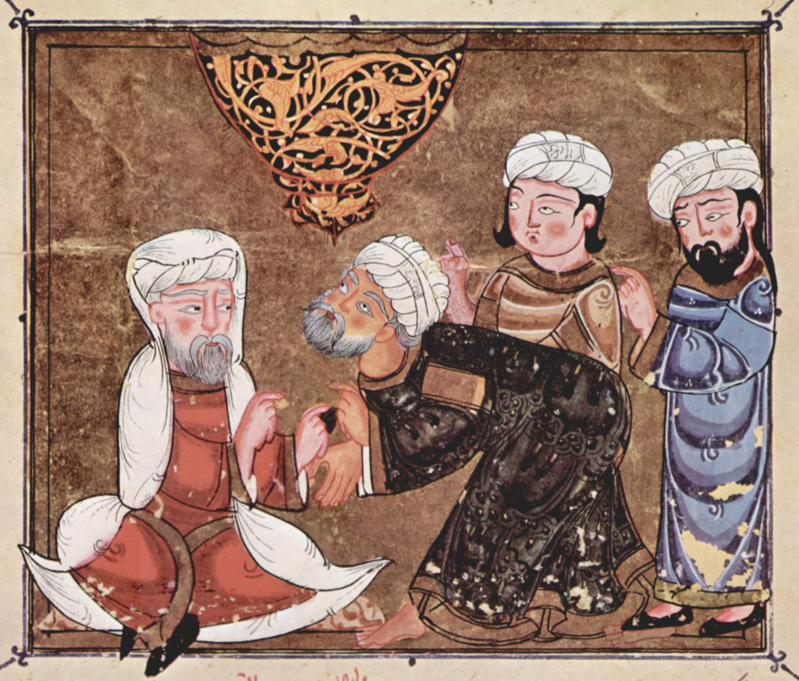 Qadi of Maarrat al-Numan hearing a case