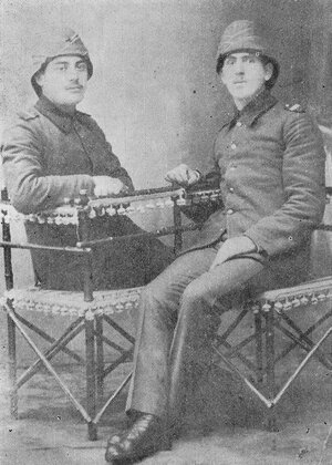 Two Armenian officers in the Ottoman army