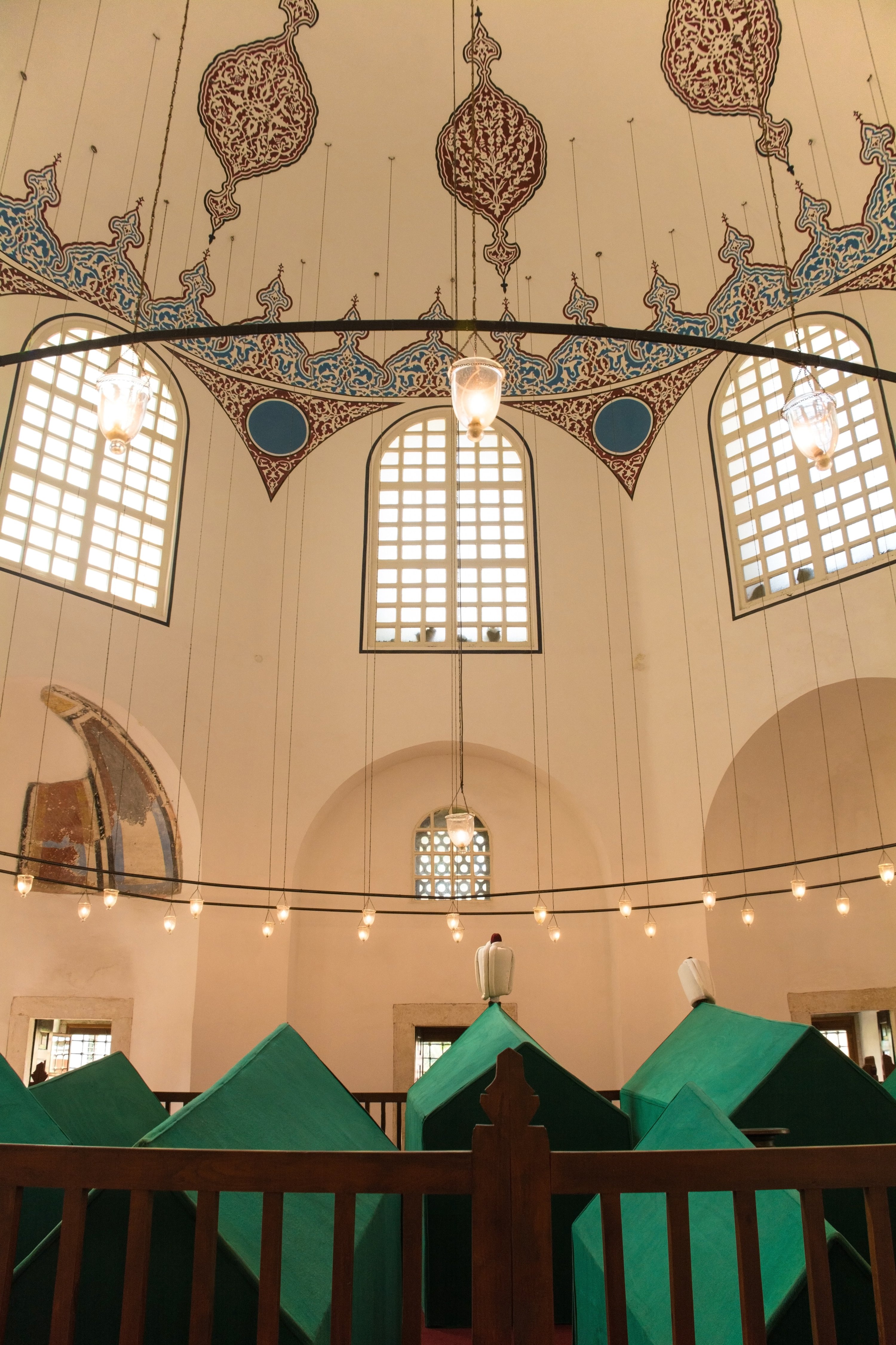 Tombs of Sultan Mustafa I and Sultan Ibrahim interior in the tomb of the sultan's courtyard at the side of Hagia Sofia Mosque, Istanbul, Turkey, September 5, 2019. 