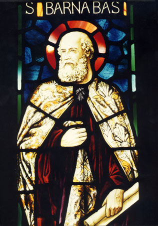 A picture depicting Saint
    Barnabas and his tomb in Salamis, Cyprus