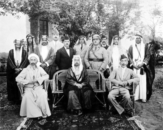 Üç hükümdar kardeş - Sağdan Şerif  Faysal, Abdullah ve Ali