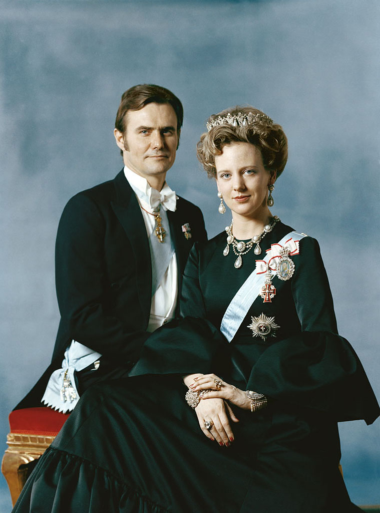 Kraliçe Margrethe ve zevci Kont Henri