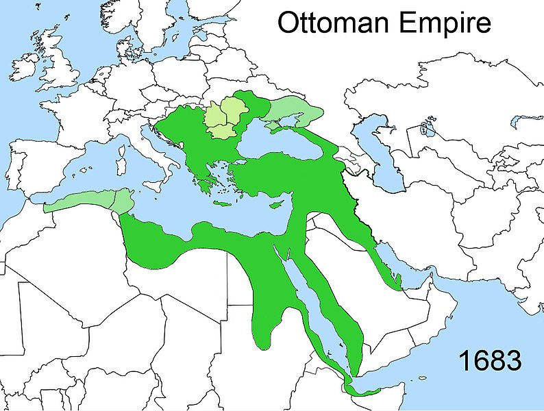 1683'te Osmanlı İmparatorluğu'nun hududu