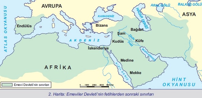 Emevi İmparatorluğu'nun hudutları