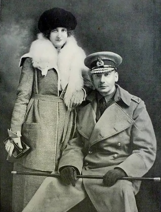 General Sir Charles Townshend ve kızı Miss Audrey