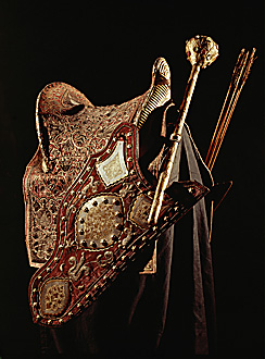 A saddle, mace, and quiver belonging to Kara Mustafa Pasha in the Vienna Museum