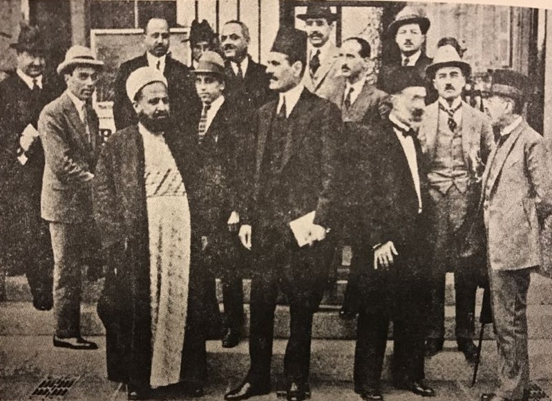 Suriye-Filistin Konferansında Arap milliyetçileriyle - Cenevre 1922